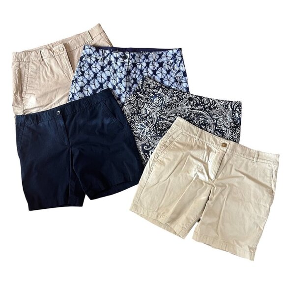 Talbots Pants - Talbots The Weekend Short Lot of 5 Pair Size 6 Preppy Classic Tailored Casual
